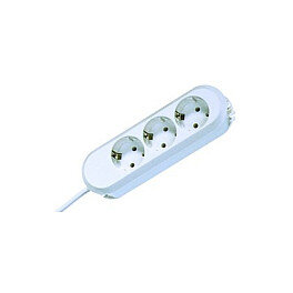 BACHMANN SMART Steckdosenleiste 3x Schutzkontakt genietet weiss 5m