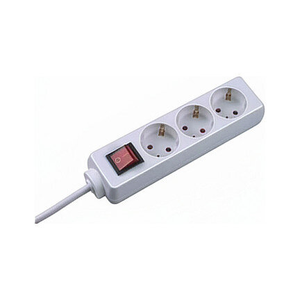 BACHMANN SELLY Steckdosenleiste 3x Schutzkontakt Schalter weiss 1,5m