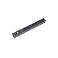 BACHMANN 48,26cm 19Zoll Steckdosenleiste 7-fach mit US...