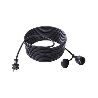 BACHMANN Extension 3G1,5mm sw 1m H07RN-F Gummi/Neopren Schutzkontakt