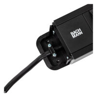 BACHMANN PRIMO2 Steckdosenleiste 6x Schutzkontakt Aluminium schwarz 2m
