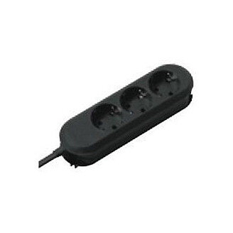 BACHMANN SMART Steckdosenleiste 3x Schutzkontakt schwarz 1,5m