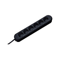 BACHMANN SMART Steckdosenleiste 6x Schutzkontakt schwarz...