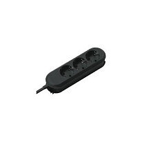 BACHMANN SMART Steckdosenleiste 3x Schutzkontakt schwarz 3m