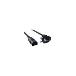 Bachmann Kabel, Verlängerung, Kupplung(C13)->Stecker(CEE7), 2m,