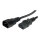 BACHMANN Kaltgerte-Kabel 2,5m schwarz IEC320 C13-C14 2,5m