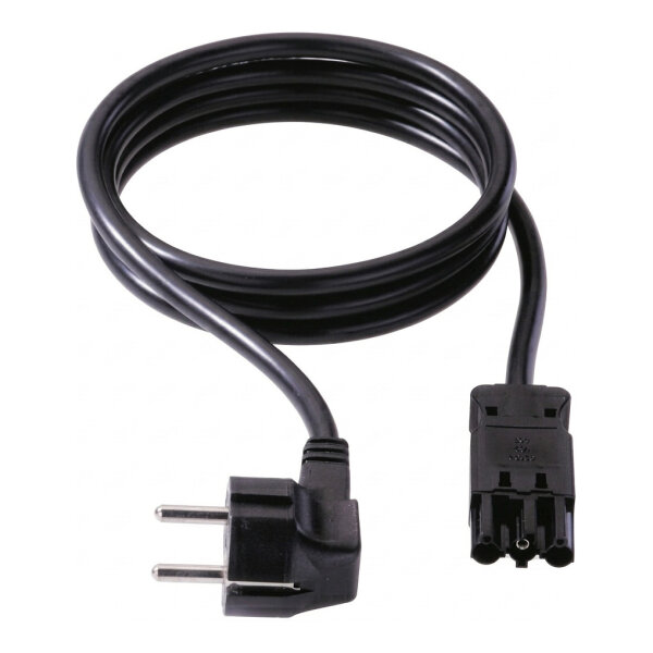 BACHMANN Gertezuleitung Schutzkontakt/Gertekupplung GST18-3 schwarz 7m