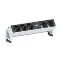 BACHMANN DESK2 3x Schutzkontakt 2x ABD GST18 weiss