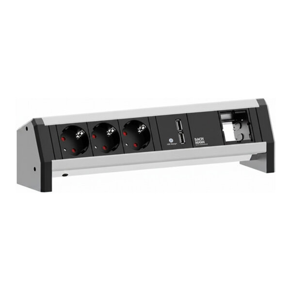 BACHMANN DESK 3x Schutzkontakt 1x USB Charger 1x ABD GST18