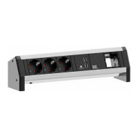 BACHMANN DESK 3x Schutzkontakt 1x USB Charger 1x ABD GST18