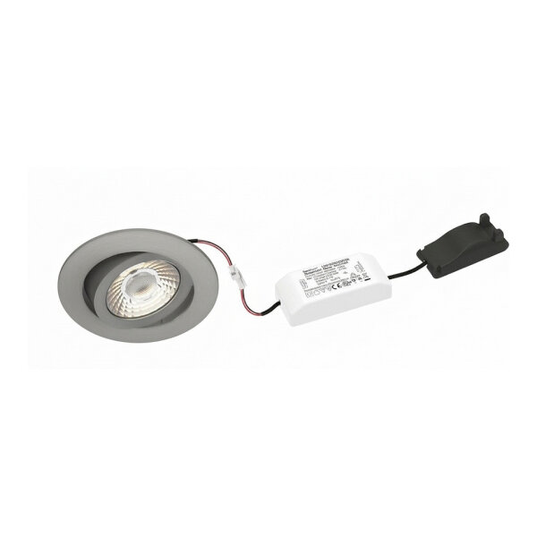 Brumberg 39263153 Nivalis LED-Einbaustrahler 230 V AC 50 Hz 8W 3000K 650lm DA 68mm ni