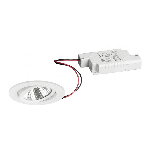 Brumberg 39263173 Nivalis LED-Einbaustrahler 230 V AC 50 Hz 8W 3000K 650lm ws DA 68mm