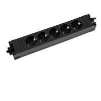 BACHMANN STEP BASE 5x Schutzkontakt schwarz