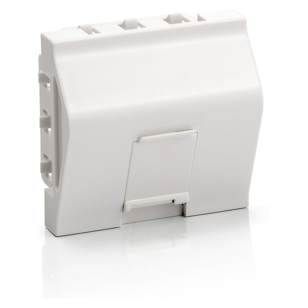 Equip Unterputzdose Einsatz French 1 Keystone 45x45 RAL9010 Polybeutel
