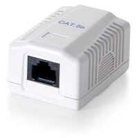 Equip Aufputzdose Cat6 1xRJ45 UTP Premium RAL 9010...