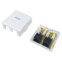 Equip Aufputzdose Cat6A 2-Port 2x RJ45 UTP