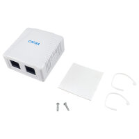 Equip Aufputzdose Cat6A 2-Port 2x RJ45 UTP