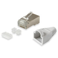 Equip Stecker RJ45 Cat6 100STK mit Knickschutz u. Einf