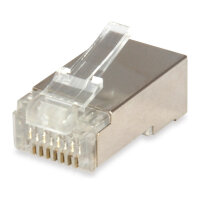 Equip Stecker RJ45 Cat6 100STK mit Knickschutz u. Einf