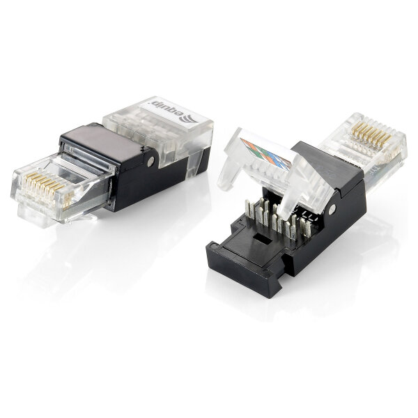 Equip Steckverbinder RJ45 Cat6 2Stk ungeschirmt werkz Polybeutel