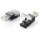 Equip Steckverbinder RJ45 Cat6 2Stk ungeschirmt werkz Polybeutel