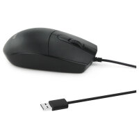 Equip Optische Maus USB-A Silent Rechts-Linkshänder 1.5m sw
