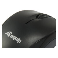 Equip Optische Maus USB Travel Rechts-Linkshänder 0.8m sw