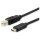 Equip USB Kabel 2.0 C-B St/St 1.00m schwarz Polybeutel