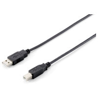 Equip USB Kabel 2.0 A-B St/St 1.00m schwarz Polybeutel