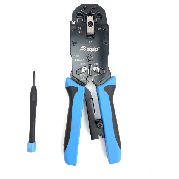 Equip Werkzeug Krimpzange RJ45 8P8C Profi 4P/2C 4P/4C 6P/4C