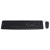 Equip Kabelgebundene Kombi Keyboard+Mouse. schwarz. italieni