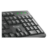 Equip Wireless Tastatur + Maus. Layout italienisch schwarz