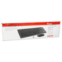 Equip Wireless Tastatur + Maus. Layout italienisch schwarz