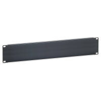 Equip Blindpanel 19" 2HE RAL 9005 schwarz