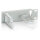 Equip Kabelmanagement Panel 19" 1HE hellgrau RAL 7035