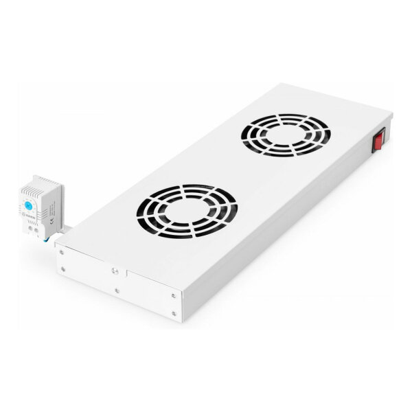 Equip Lüftermodul 19" für Serverschränke. 2xLüfter RAL7035