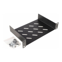 Equip Fachboden fest 10" für Serverschränke. 1U 15cm sw