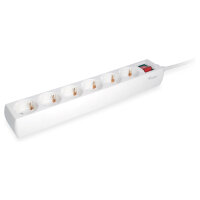 Equip Steckdosenleiste 6-fach Schuko 1.5m Kabel mit Schalter