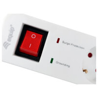 Equip Steckdosenleiste 5-fach Schuko 1.5m Kabel.2xUSB.Schutz