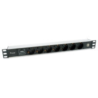 Equip Steckdosenleiste 19"(1HE)7fach Schuko16A.1.8m...