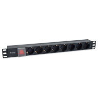 Equip Steckdosenleiste 19"(1HE)8fach IEC C14 1.8m...
