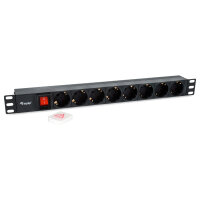 Equip Steckdosenleiste 19"(1HE)8fach IEC C14 1.8m...