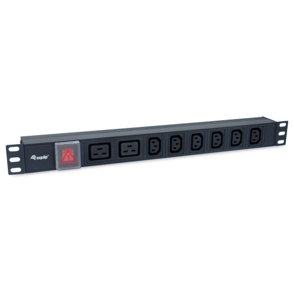 Equip Steckdosenleiste 19"(1HE)8fach IEC C20 1.8m Alu. Sch