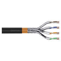 DIGITUS Instal-kab Cat7 S/FTP tw.Pair 1000m schw. Erdkabel (Speditionsversand)