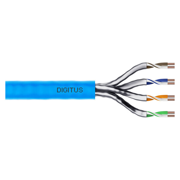 DIGITUS CAT.6A U/FTP Verlegekabel. 100m. simplex.100m.grau