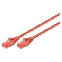 DIGITUS Patchkabel RJ45 U/UTP Cat6 2.00m rot Hebelschutz...