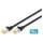DIGITUS CAT 6A S/FTP Patchkabel, 10 Stück, 0,25m, schwarz