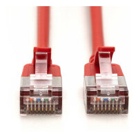 DIGITUS Patchkabel CAT 6A F/FTP Slim 3,00m rot