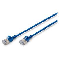 DIGITUS Patchkabel CAT 6A F/FTP Slim 3,00m blau