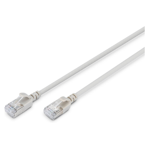 DIGITUS Patchkabel CAT 6A F/FTP Slim 3,00m grau